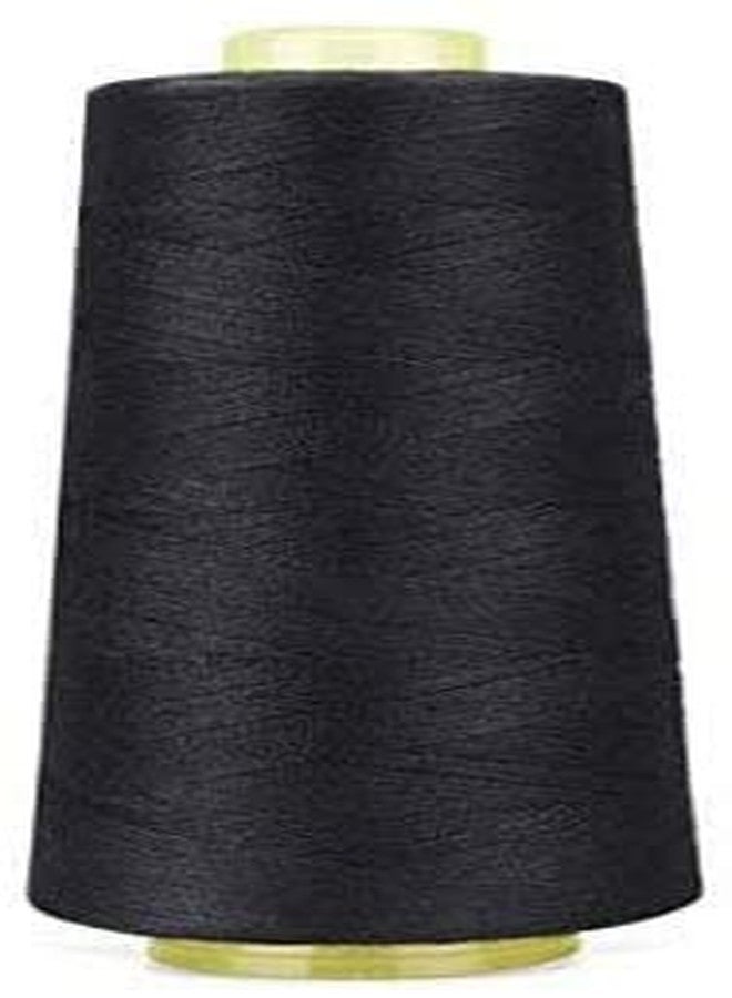 R Enterprises Strong and Durable Cotton Polyester Sewing Thread Spool for Sewing, Stitching, Overlock, Surger, Murrow (2 Pcs Black, 5000 Meter) - Image 2
